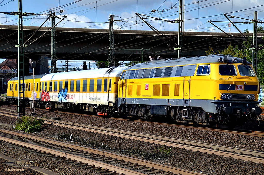 218 477-8 schob einen messzug durch hh-harburg,08.09.15