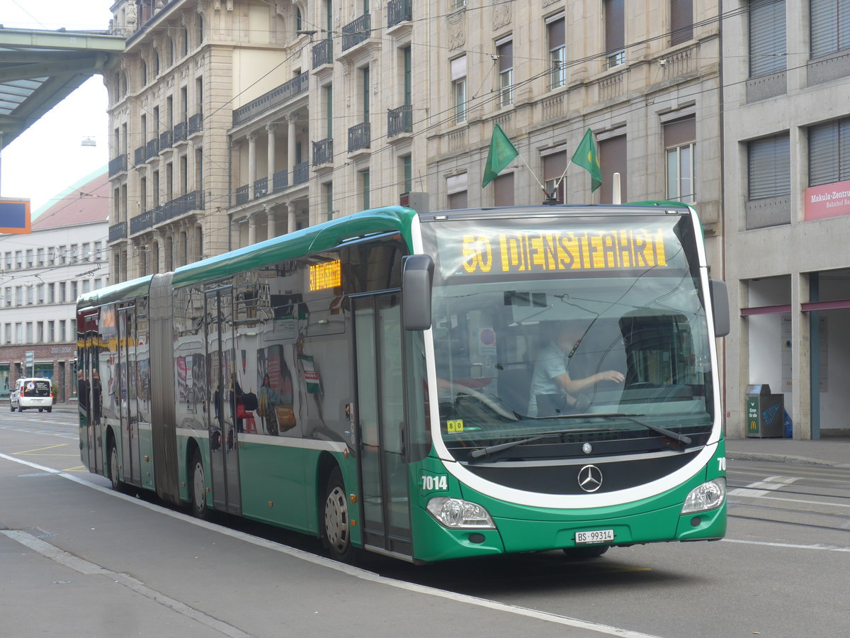 (218'185) - BVB Basel - Nr. 7014/BS 99'314 - Mercedes am 28. Juni 2020 beim Bahnhof Basel