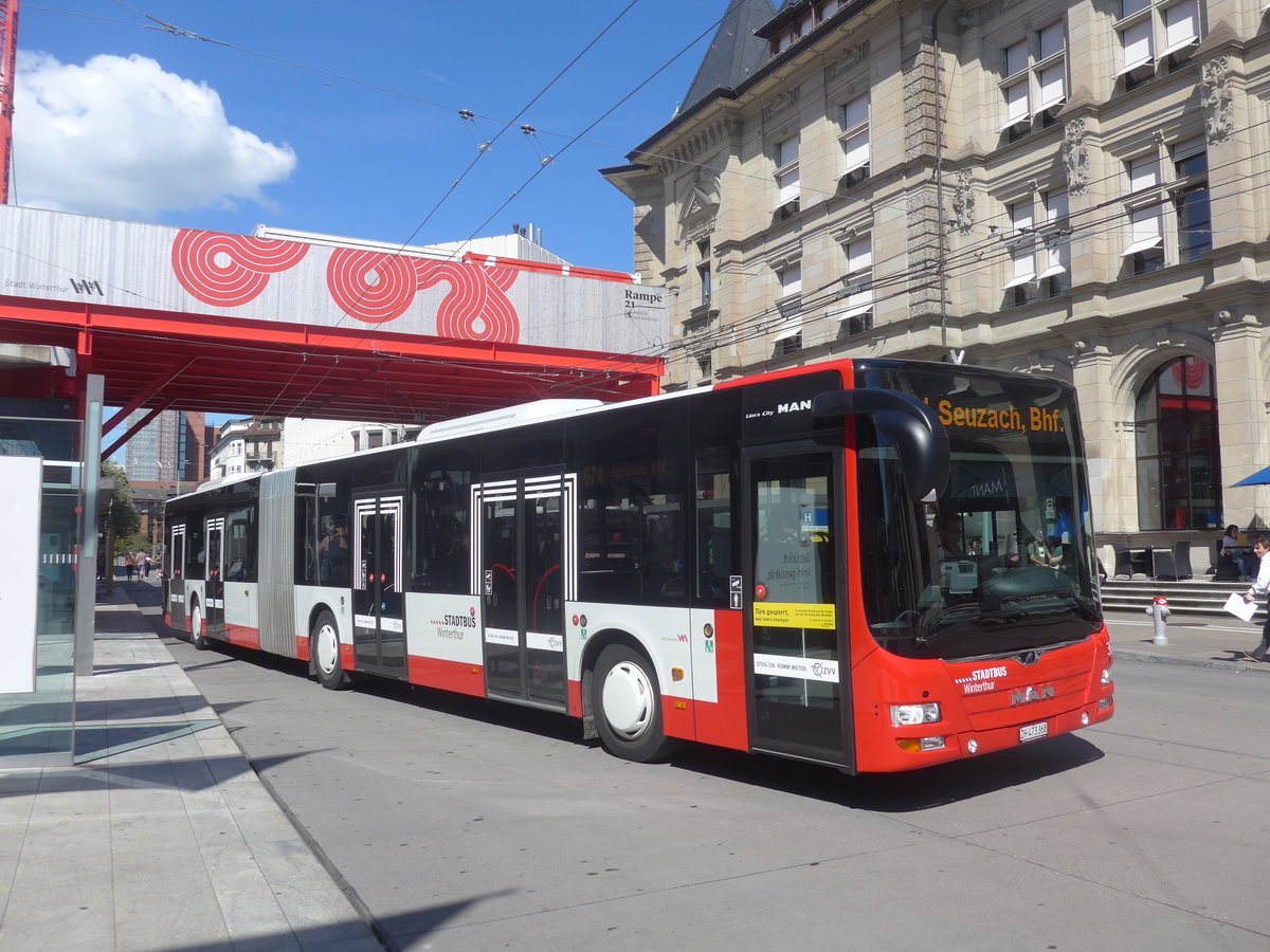 (218'779) - SW Winterthur - Nr. 368/ZH 473'368 - MAN am 18. Juli 2020 beim Hauptbahnhof Winterthur