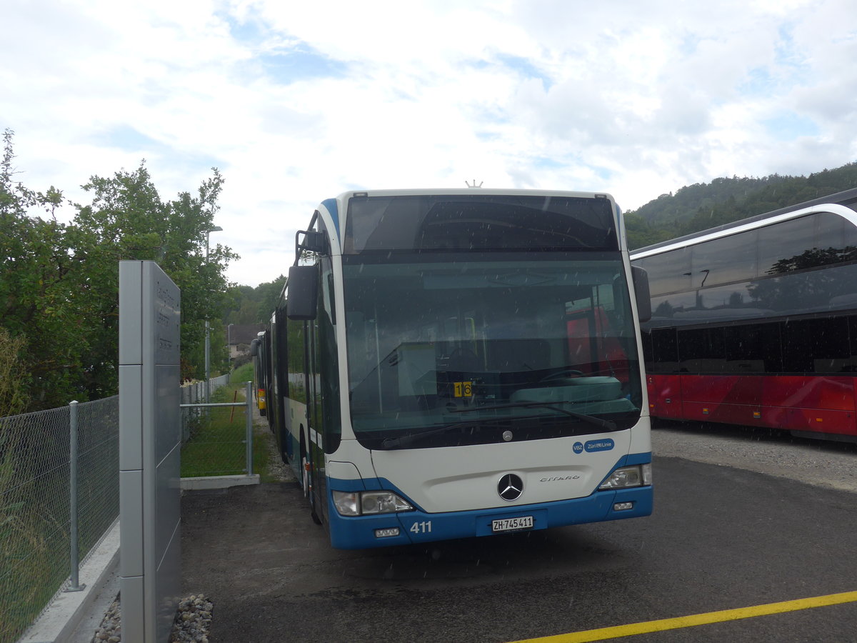 (219'138) - VBZ Zrich - Nr. 411/ZH 745'411 - Mercedes am 26. Juli 2020 in Winterthur, EvoBus