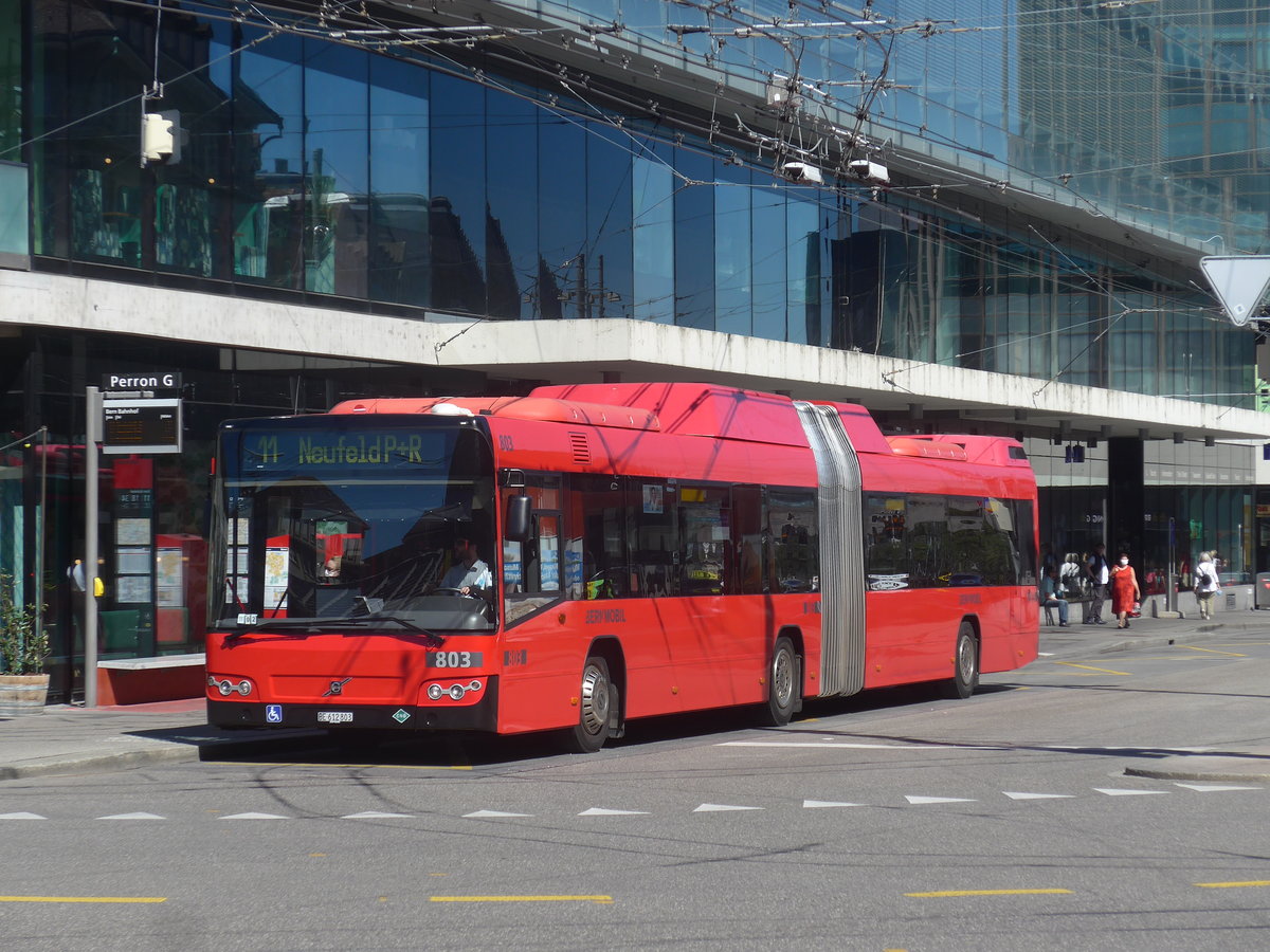 (219'178) - Bernmobil, Bern - Nr. 803/BE 612'803 - Volvo am 27. Juli 2020 beim Bahnhof Bern