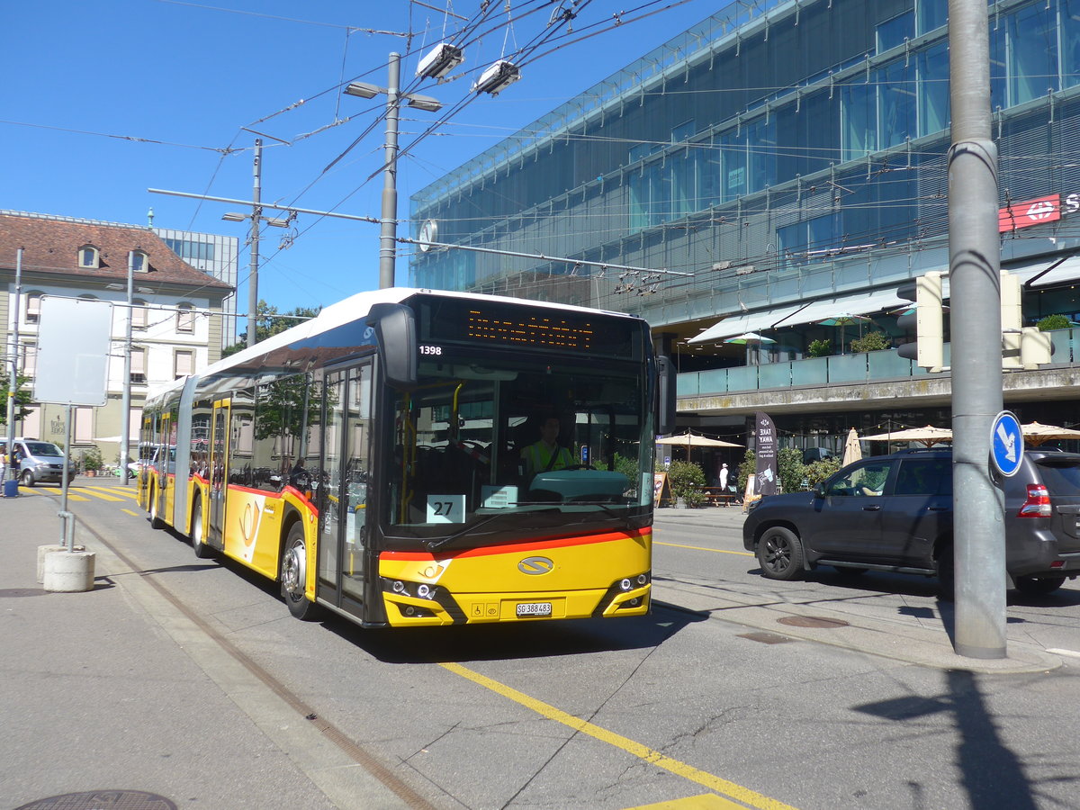 (219'191) - Schmidt, Oberbren - SG 388'483 - Solaris am 27. Juli 2020 beim Bahnhof Bern