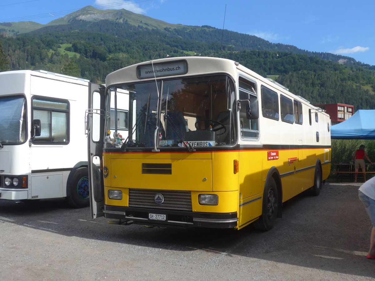 (219'690) - Tiemann, Hombrechtikon - Nr. 12/SH 27'712 - Saurer/R&J (ex Privat; ex Tschannen, Zofingen Nr. 12) am 16. August 2020 in Grsch, Bergbahnen