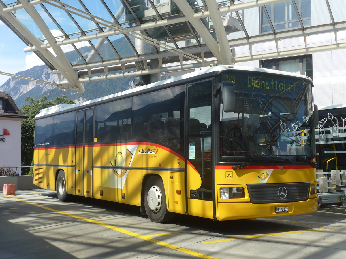 (219'769) - PostAuto Graubnden - GR 175'102 - Mercedes (ex Terretaz, Zernez) am 16. August 2020 in Chur, Postautostation