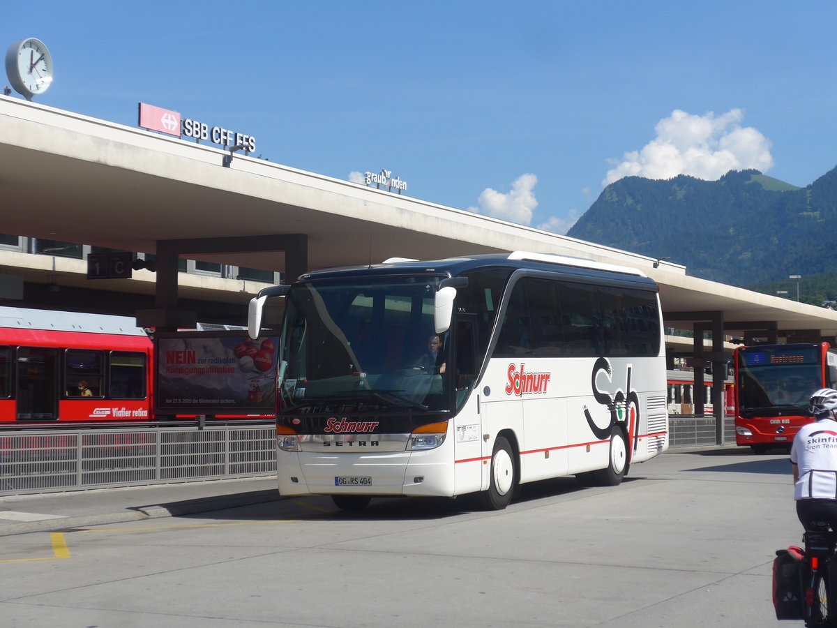 (219'778) - Aus Deutschland: Schnurr, Zell - OG-RS 404 - Setra am 16. August 2020 beim Bahnhof Chur