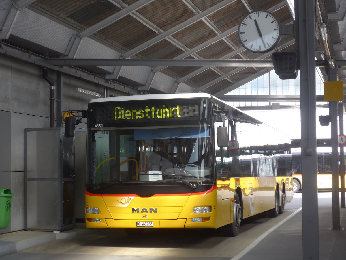 (220'069) - PostAuto Bern - Nr. 653/BE 489'253 - MAN am 23. August 2020 in Bern, Postautostation