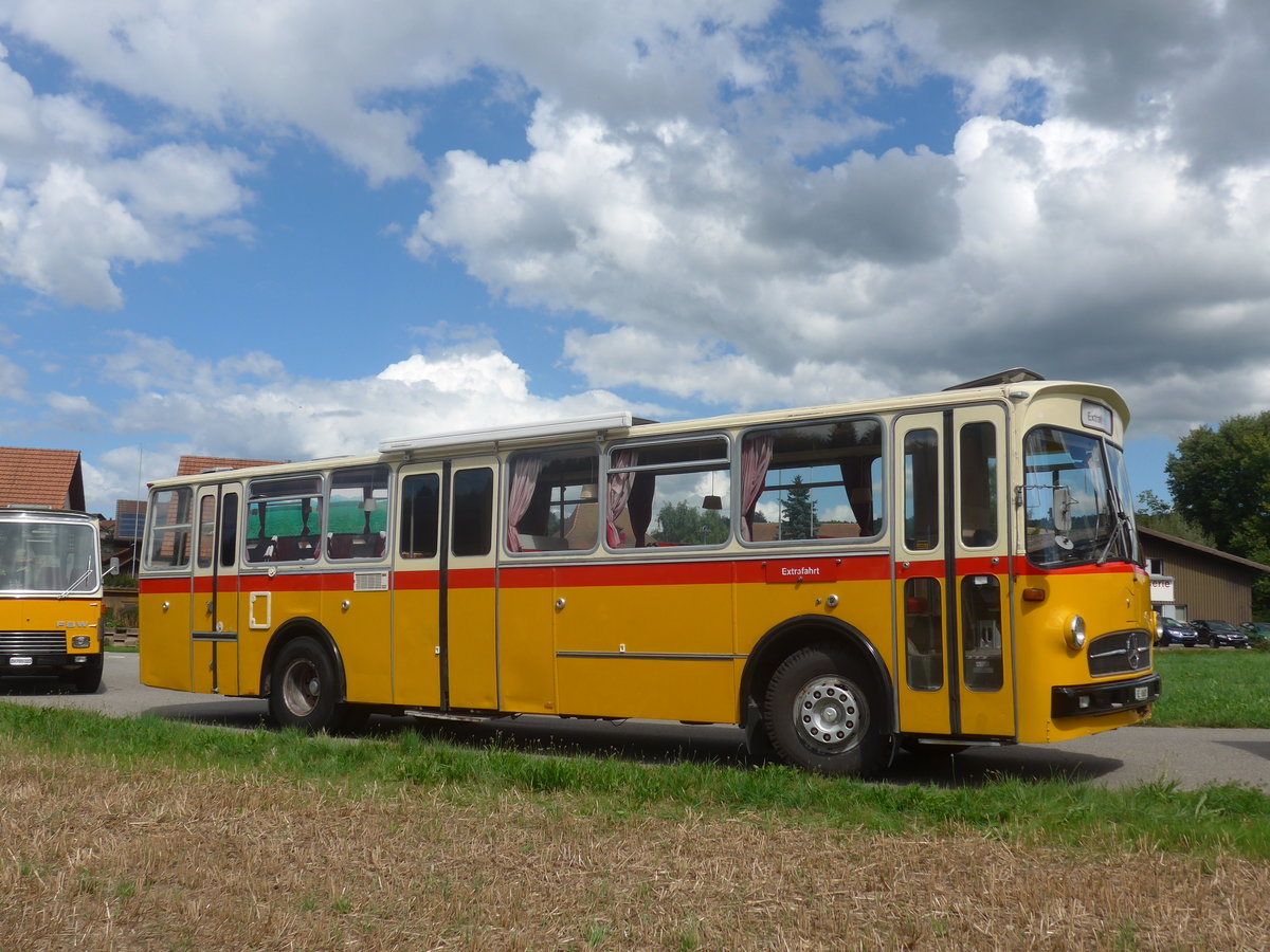 (220'151) - Schweizer, Schliern - BE 8680 - Mercedes/R&J (ex SBE Mettleneggen, Wattenwil; ex Frommelt, FL-Vaduz) am 23. August 2020 in Wynigen, Landi