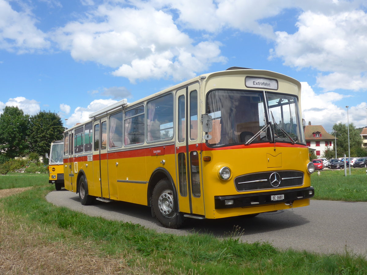 (220'153) - Schweizer, Schliern - BE 8680 - Mercedes/R&J (ex SBE Mettleneggen, Wattenwil; ex Frommelt, FL-Vaduz) am 23. August 2020 in Wynigen, Landi