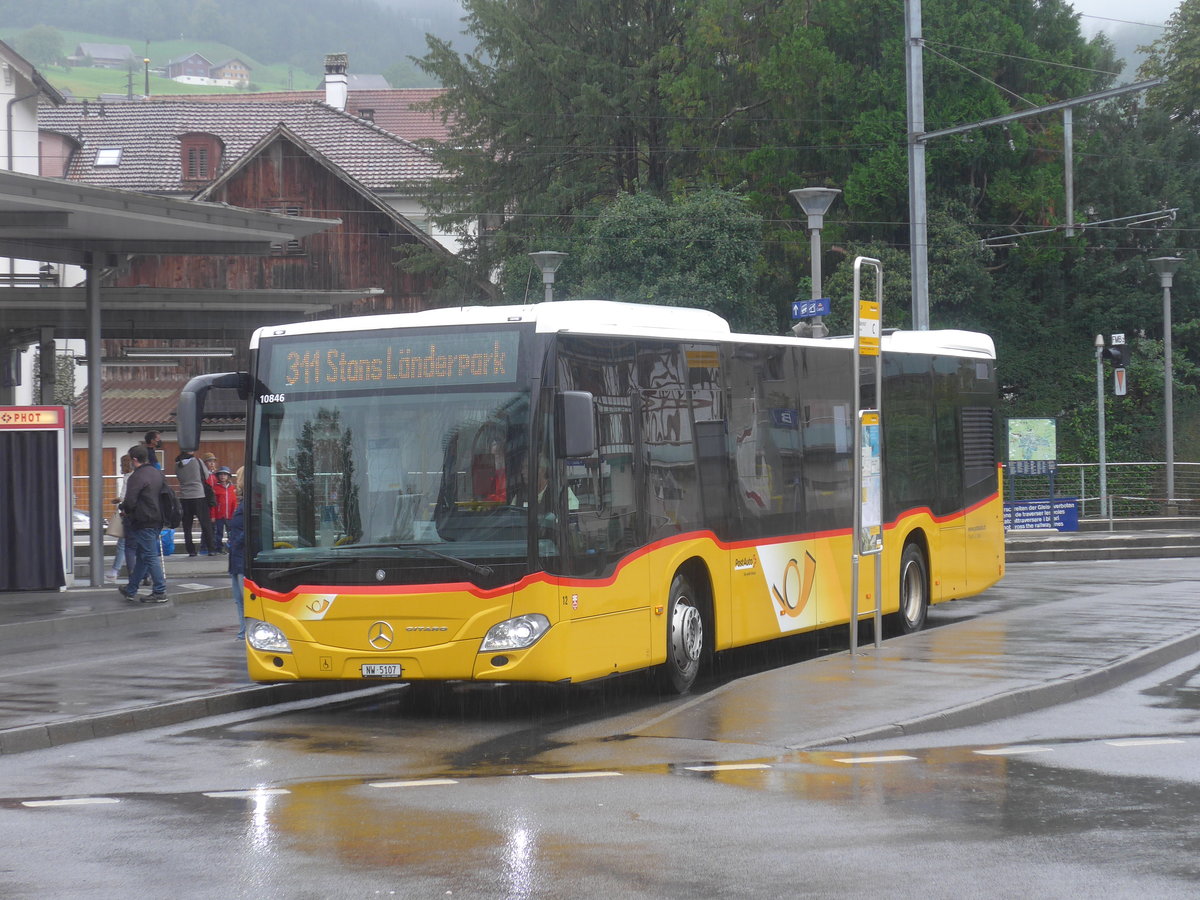 (220'201) - Thepra, Stans - Nr. 12/NW 5107 - Mercedes am 29. August 2020 beim Bahnhof Stans