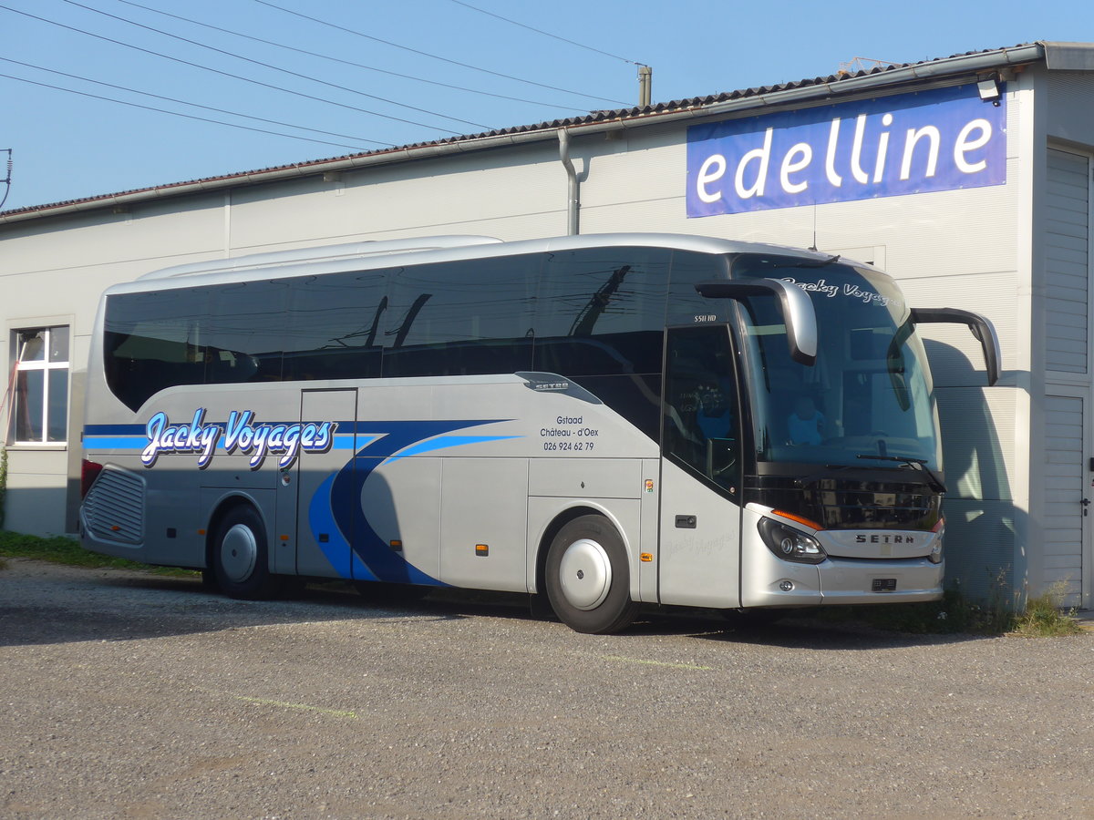 (220'676) - Jacky Voyages, Chteau-d'Oex - Setra am 12. September 2020 in Kerzers, Garage Edelline