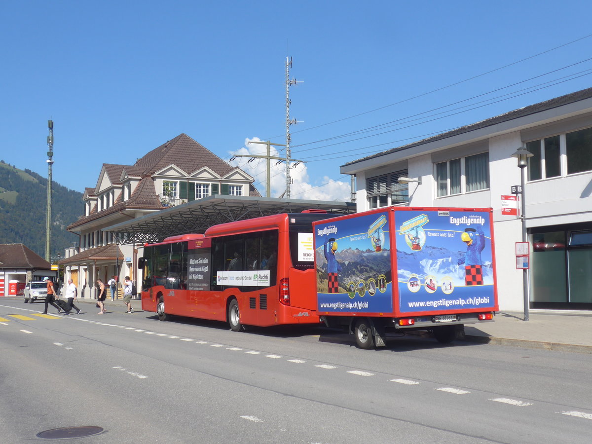 (220'784) - AFA Adelboden - Nr. 97/BE 823'927 - Mercedes am 14. September 2020 beim Bahnhof Frutigen