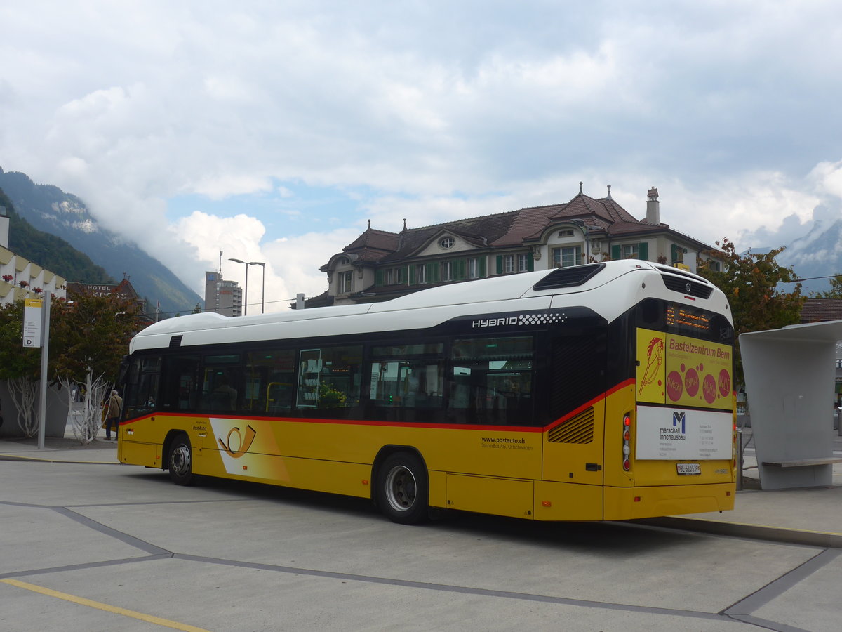 (220'903) - Steiner, Ortschwaben - Nr. 8/BE 610'539 - Volvo am 21. September 2020 beim Bahnhof Interlaken West (Einsatz PostAuto)