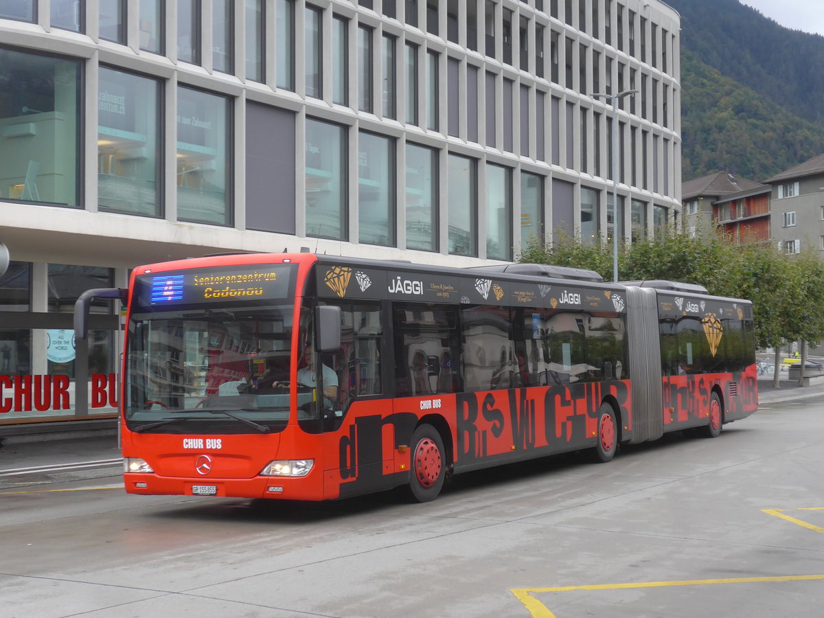 (221'443) - SBC Chur - Nr. 55/GR 155'855 - Mercedes am 26. September 2020 beim Bahnhof Chur