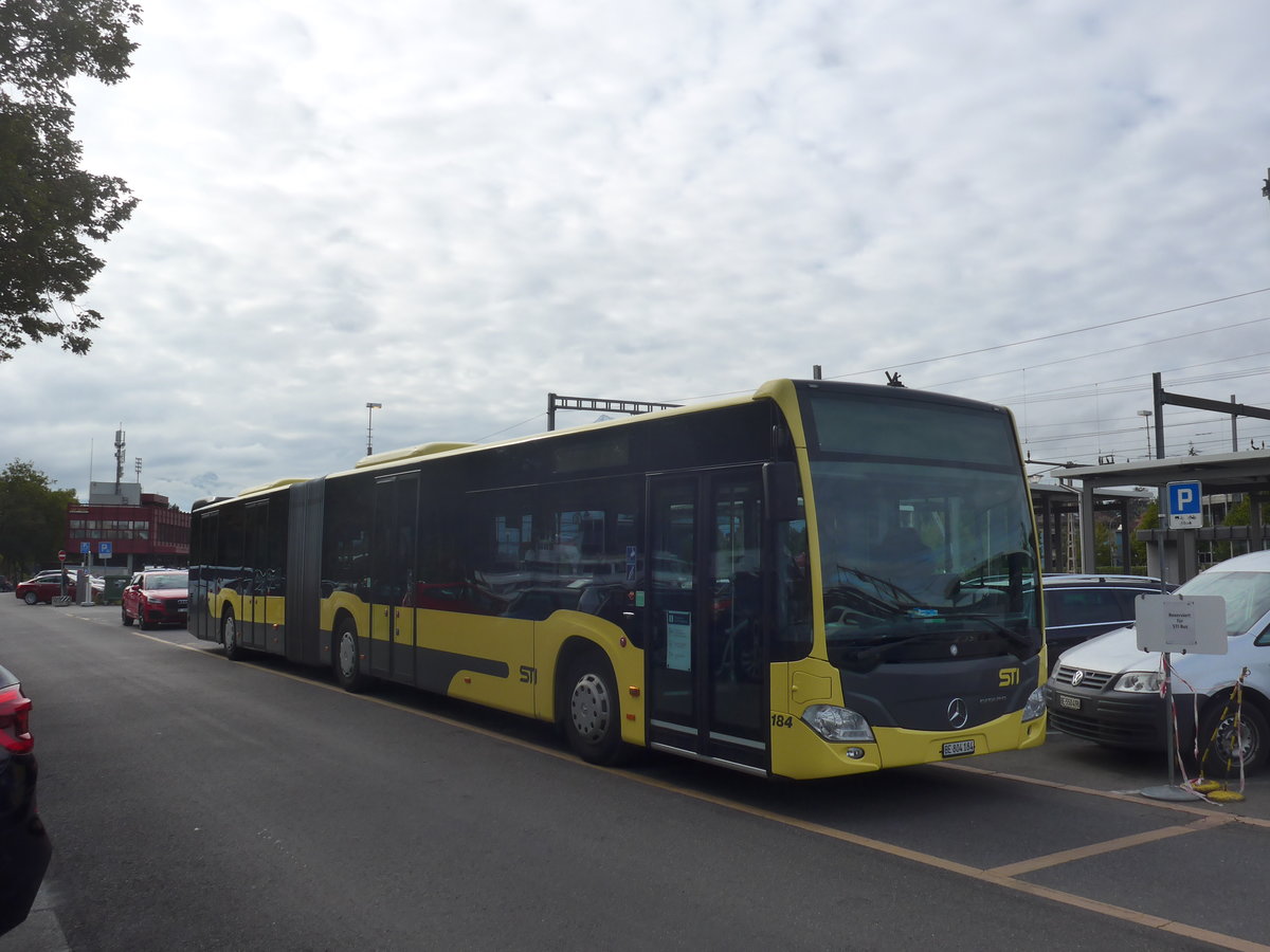 (221'588) - STI Thun - Nr. 184/BE 804'184 - Mercedes am 28. September 2020 in Thun, CarTerminal