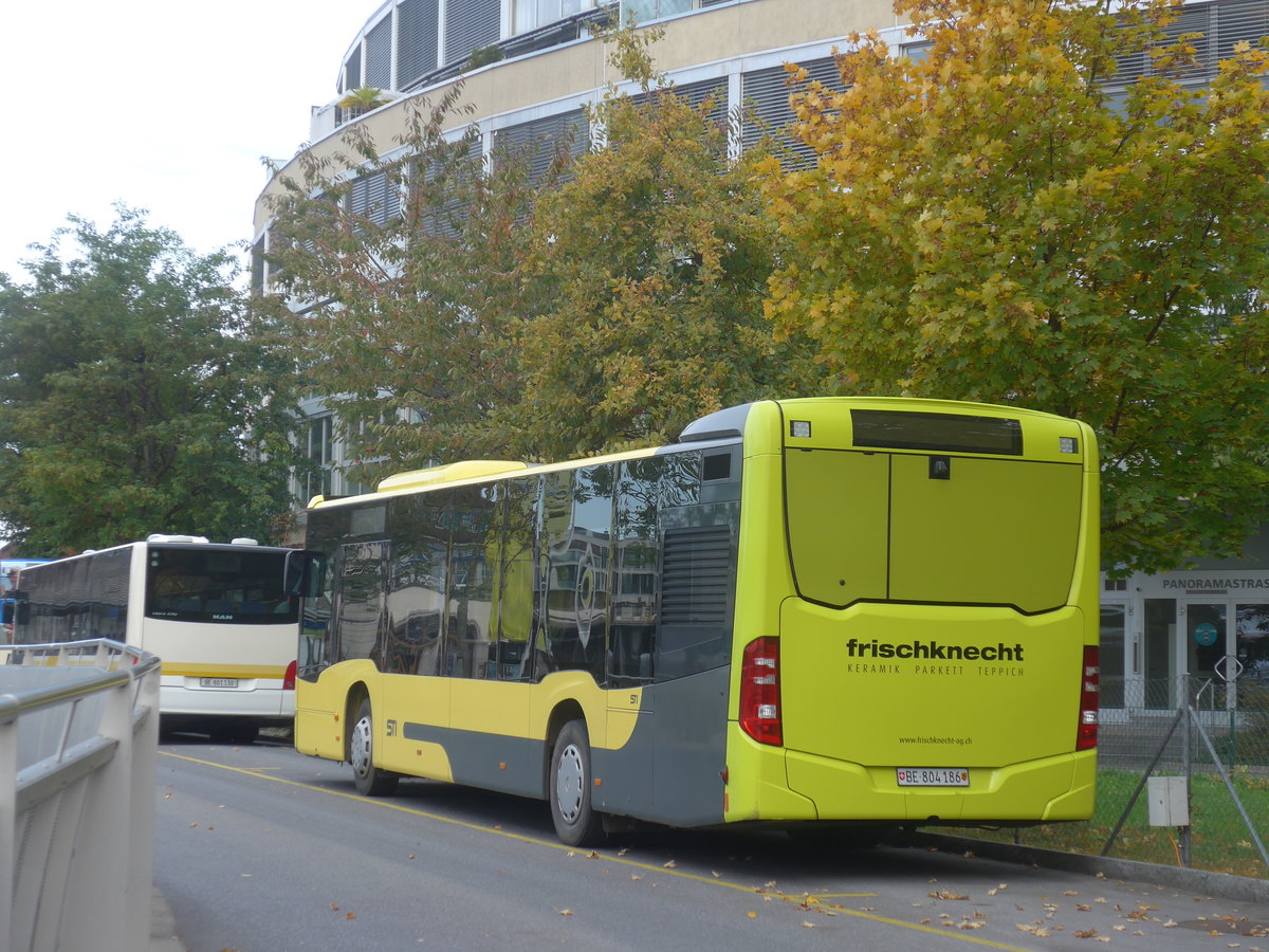 (222'085) - STI Thun - Nr. 186/BE 804'186 - Mercedes am 19. Oktober 2020 bei der Schifflndte Thun