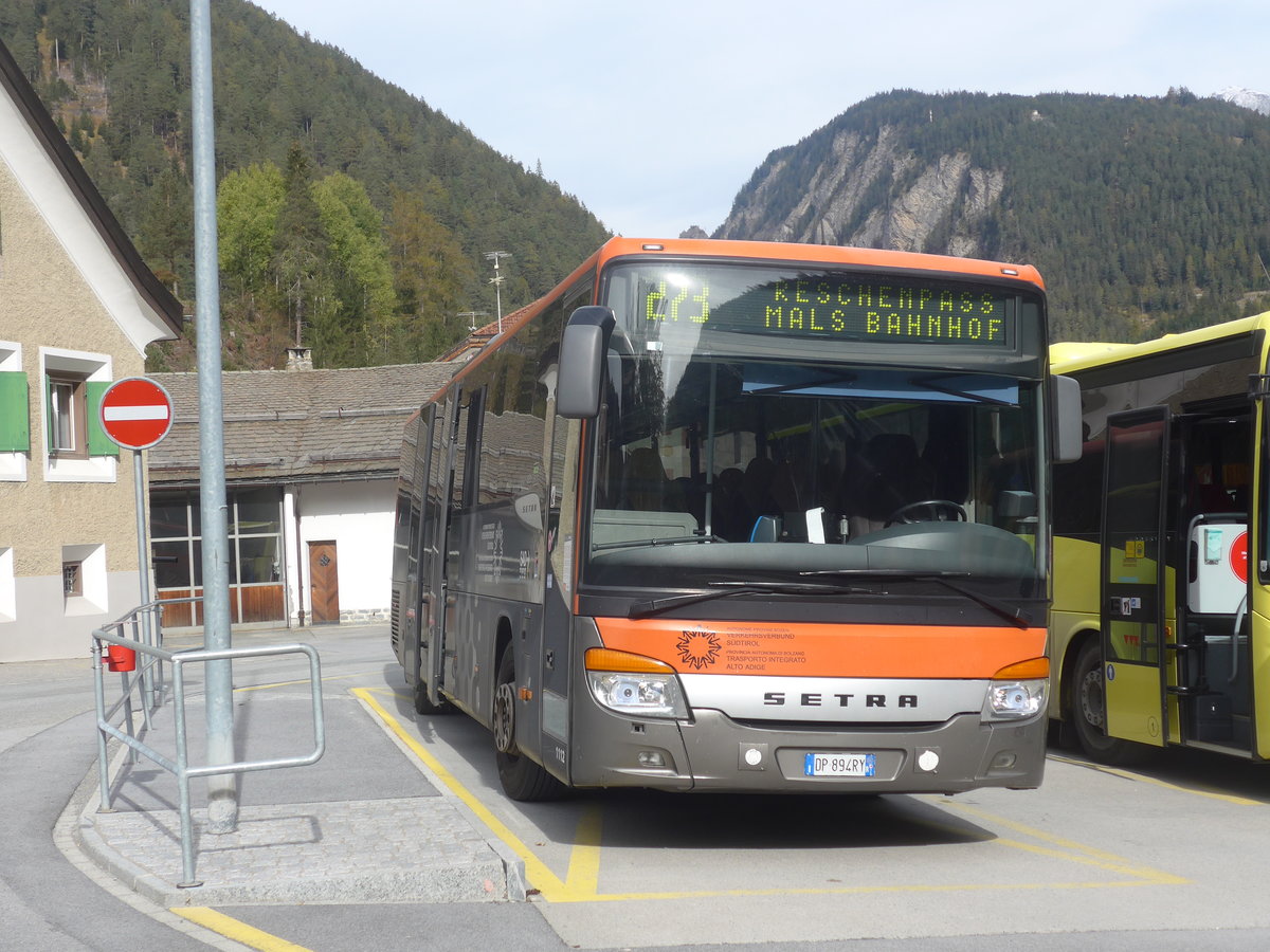 (222'146) - Aus Italien: SAD Bozen - Nr. 1112/DP-894 RY - Setra am 20. Oktober 2020 in Martina, Cunfin