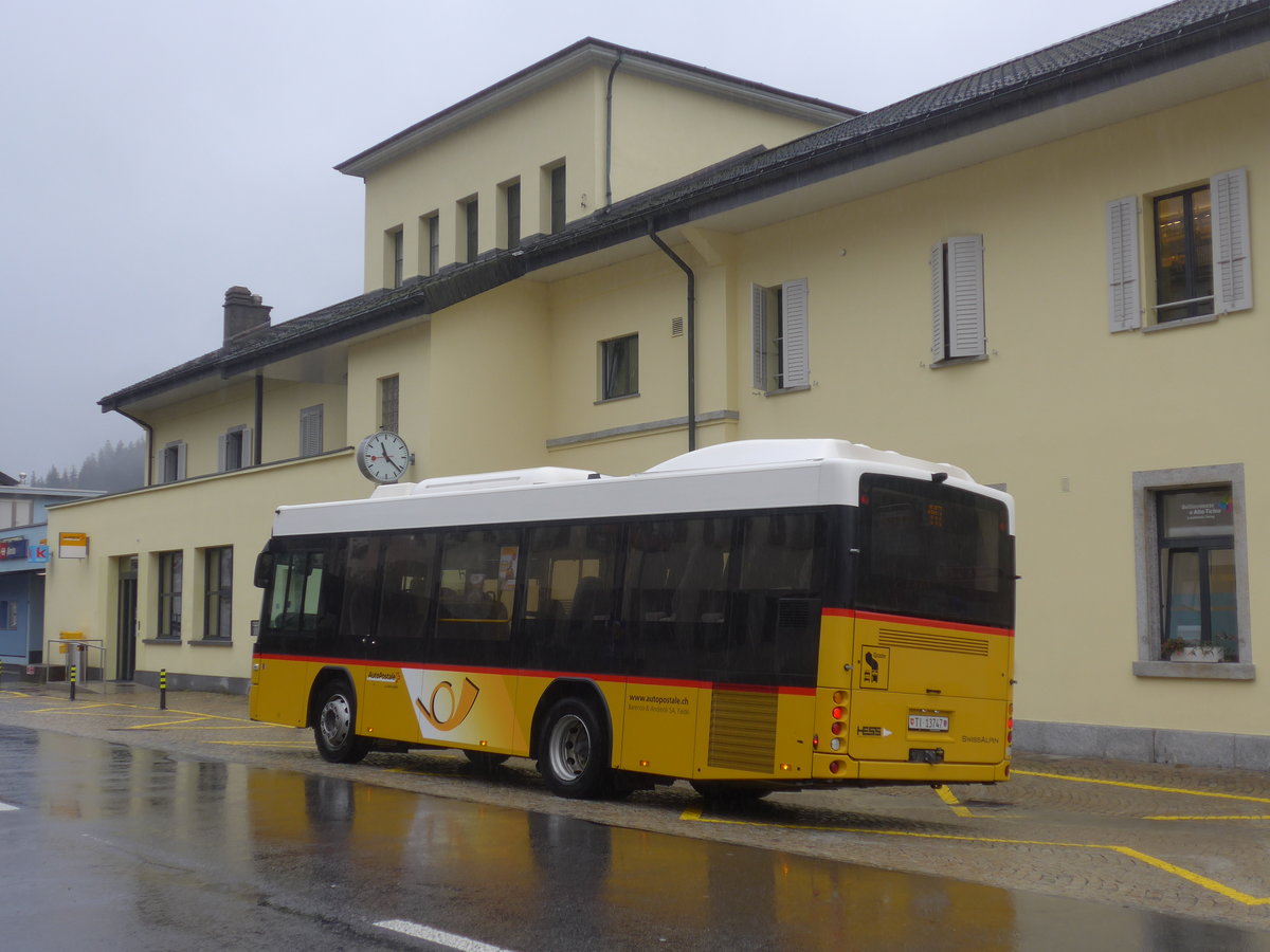 (222'491) - Barenco, Faido - TI 13'747 - Scania/Hess am 23. Oktober 2020 beim Bahnhof Airolo