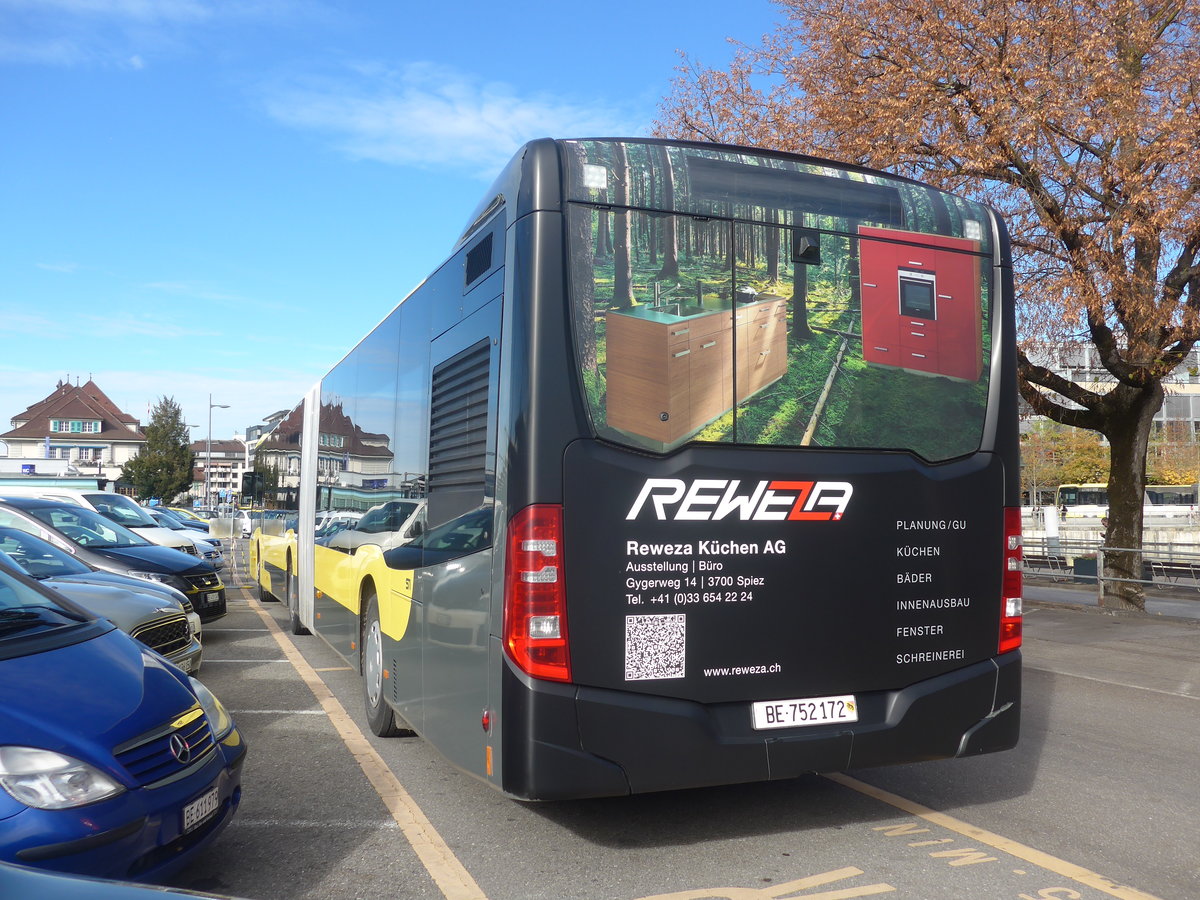 (222'851) - STI Thun - Nr. 172/BE 752'172 - Mercedes am 2. November 2020 in Thun, CarTerminal