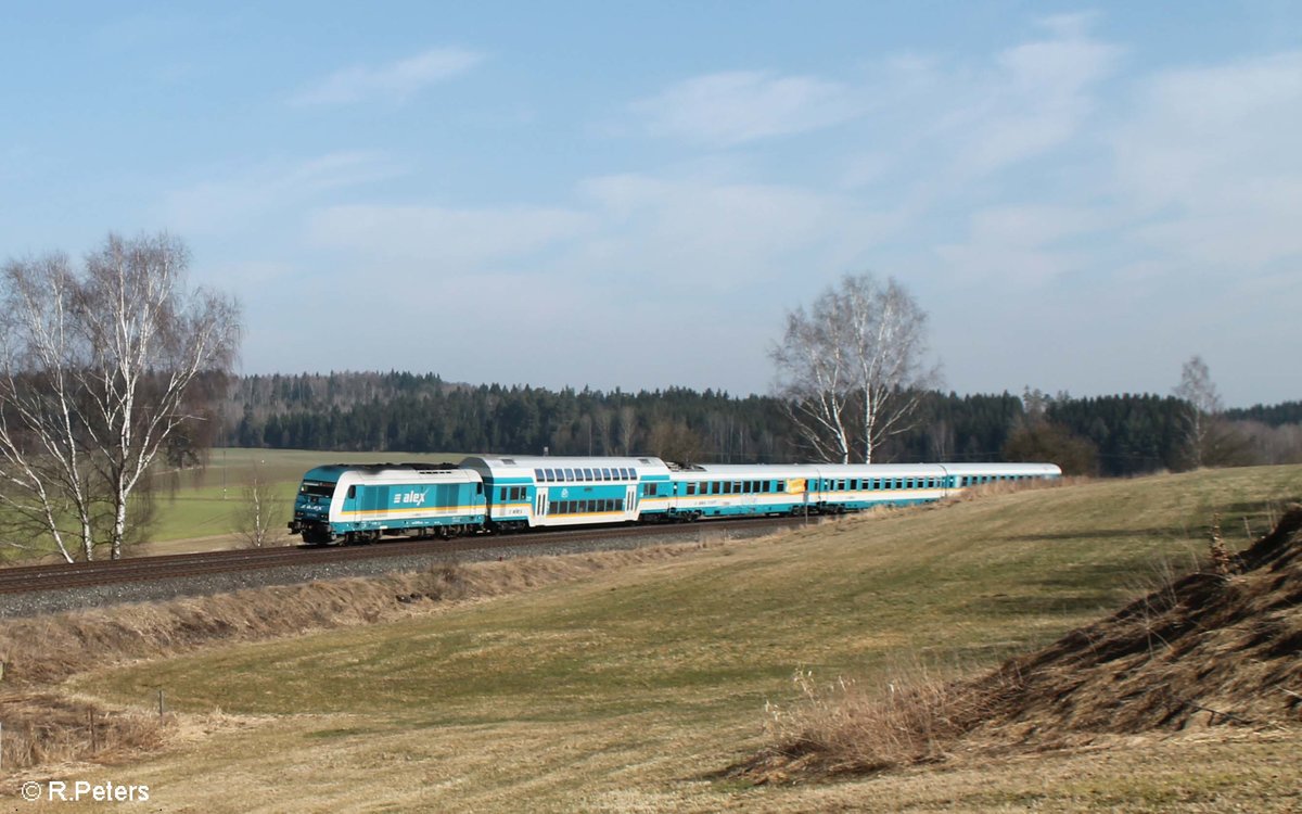 223 062 zieht bei Escheldorf den ALX84111 Hof - München. 13.03.17