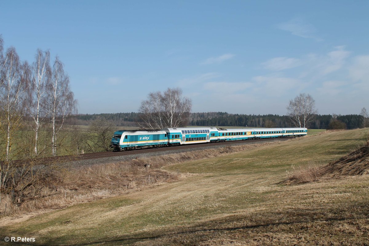 223 062 zieht bei Escheldorf den ALX84111 Hof - München. 13.03.17