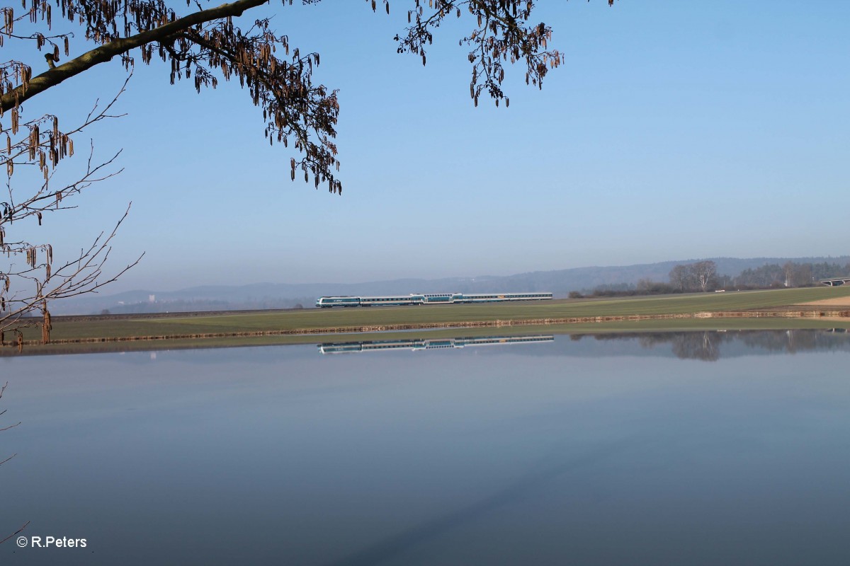 223 063 zieht den ALX84109 Hof - Mnchen bei Oberteich. 18.03.16