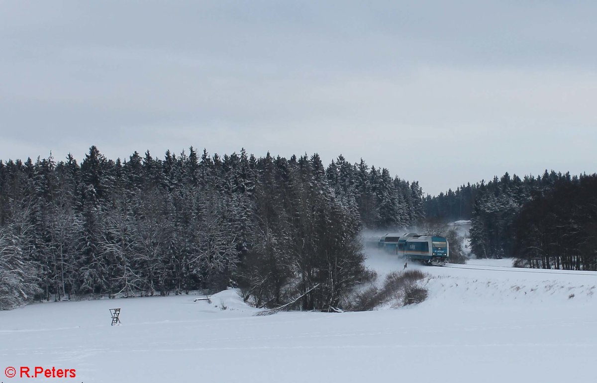 223 064 als ALX84111 Hof - München bei Oberteich. 17.01.17