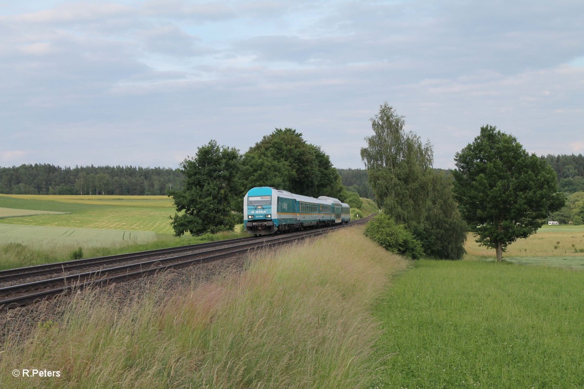 223 064 zieht bei Naabdemenreuth den ALX84112 München - Hof. 16.06.15