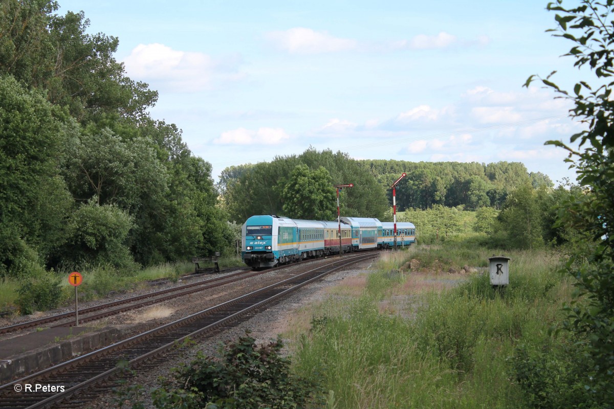 223  067 mit dem ALX84112 München - Hof in Reuth bei Erbendorf. 19.06.14