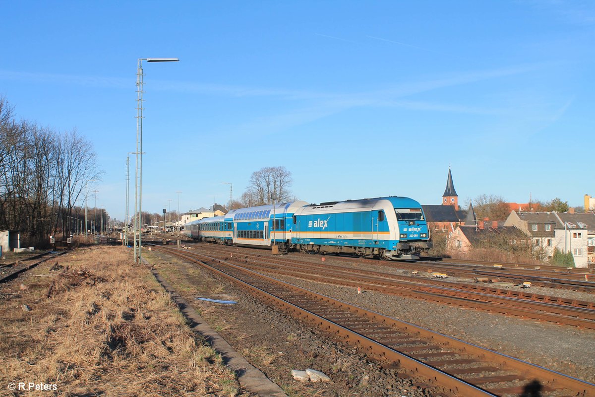 223 068 verlässt Marktredwitz mit dem ALX84121 Hof - München. 26.03.17