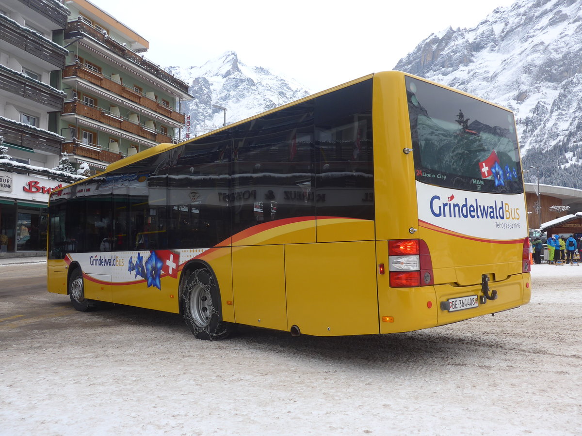 (223'152) - Grindelwaldbus, Grindelwald - Nr. 24/BE 364'408 - MAN/Gppel am 27. Dezember 2020 beim Bahnhof Grindelwald