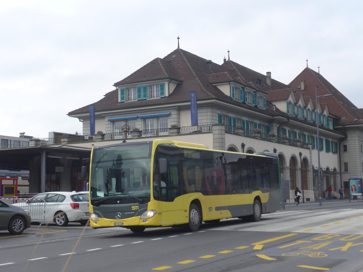 (223'472) - STI Thun - Nr. 177/BE 752'177 - Mercedes am 9. Februar 2021 bei der Schifflndte Thun