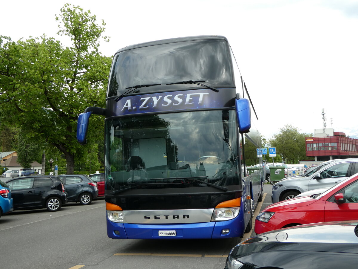 (2235'557) - Zysset, Kirchdorf - Nr. 66/BE 64'666 - Setra am 12. Mai 2022 in Thun, CarTerminal