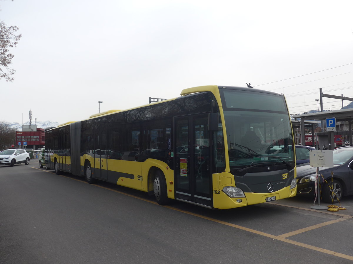 (223'708) - STI Thun - Nr. 162/BE 752'162 - Mercedes am 22. Februar 2021 in Thun, CarTerminal