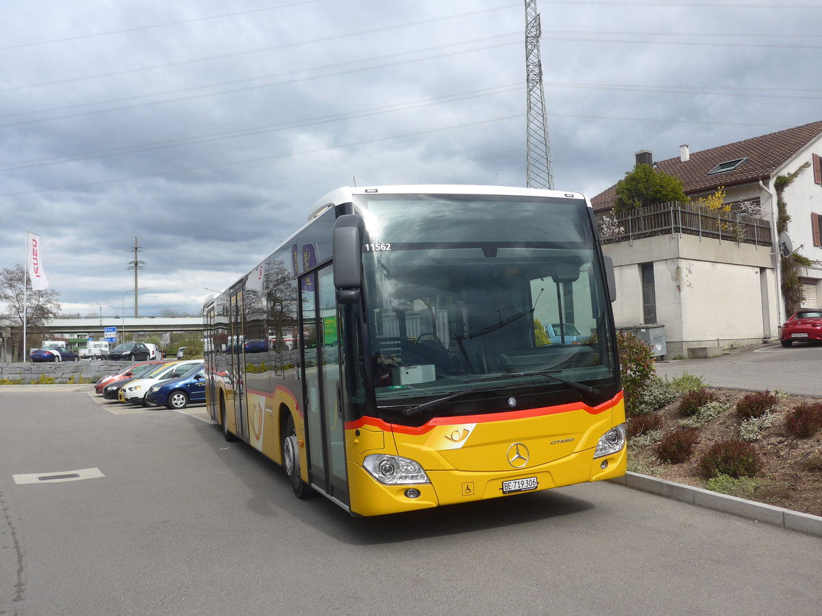(224'975) - Funi-Car, Biel - BE 719'306 - Mercedes am 11. April 2021 in Kerzers, Interbus