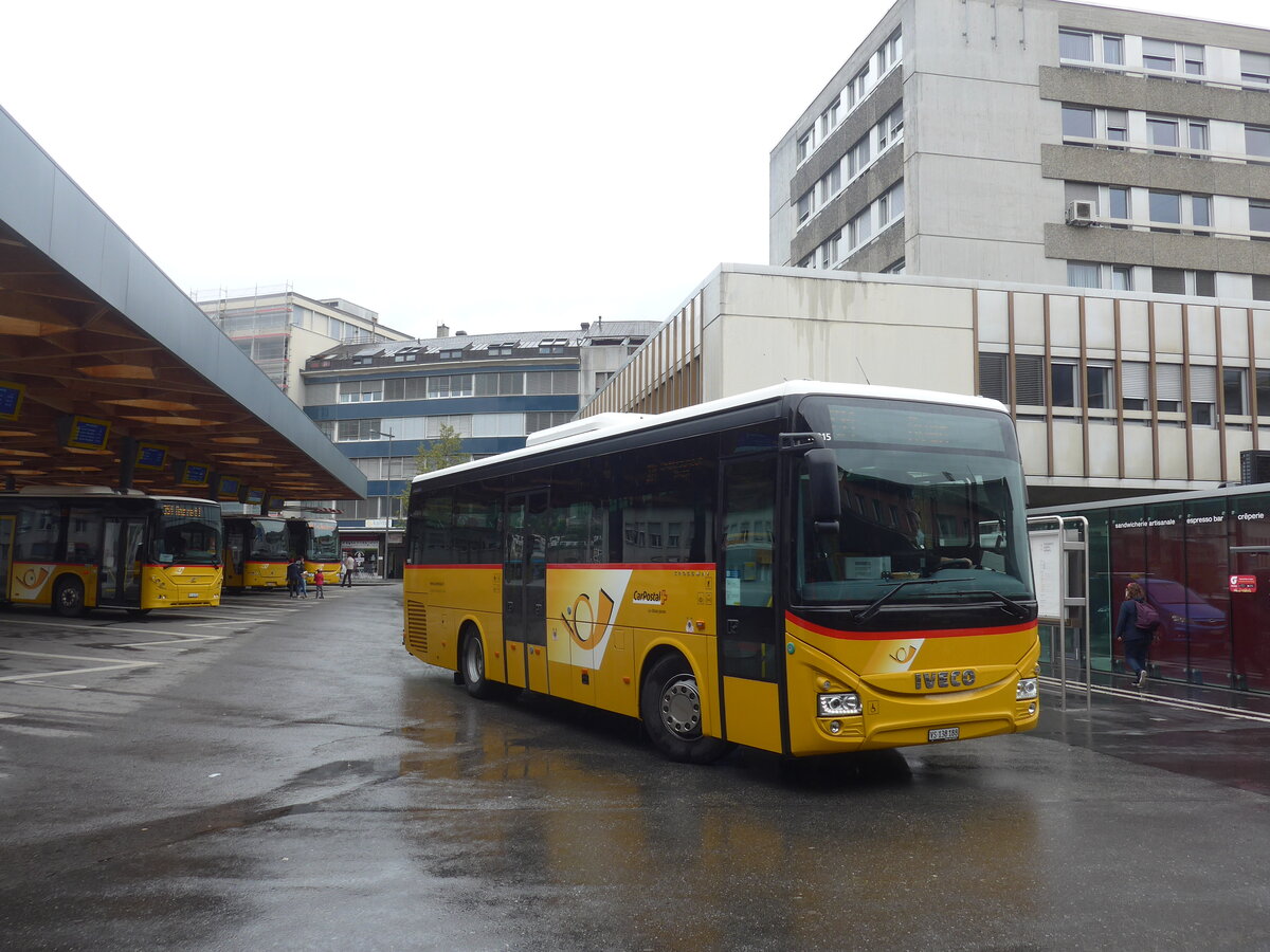 (225'498) - Evquoz, Erde - VS 138'188 - Iveco am 1. Mai 2021 beim Bahnhof Sion