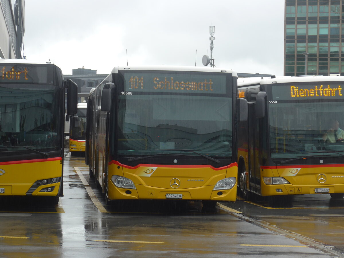 (225'737) - PostAuto Bern - Nr. 10'688/BE 734'634 - Mercedes (ex Nr. 634) am 5. Juni 2021 in Bern, Postautostation