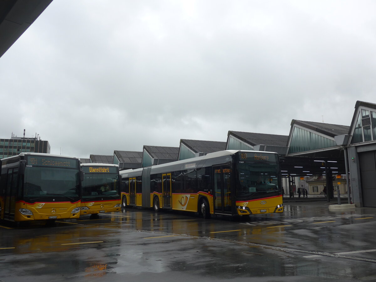 (225'739) - PostAuto Bern - Nr. 11'631/BE 407'862 - Solaris am 5. Juni 2021 in Bern, Postautostation