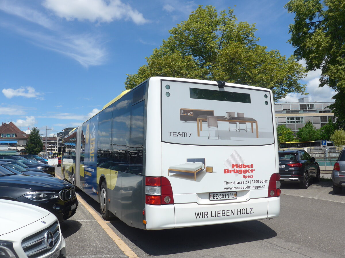 (226'004) - STI Thun - Nr. 141/BE 801'141 - MAN am 23. Juni 2021 in Thun, CarTerminal