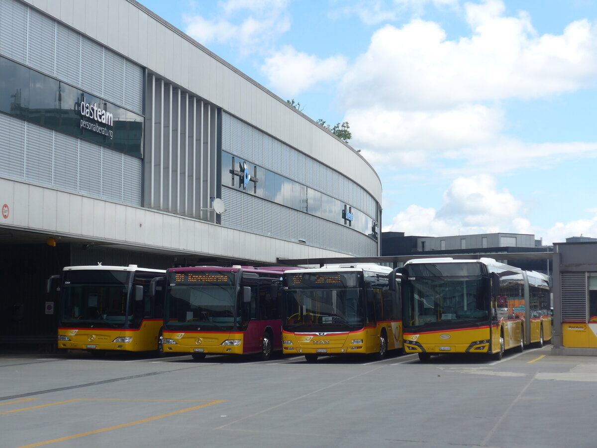 (226'382) - PostAuto Bern - Nr. 11'455/BE 603'455 - Solaris am 11. Juli 2021 in Bern, Postautostation