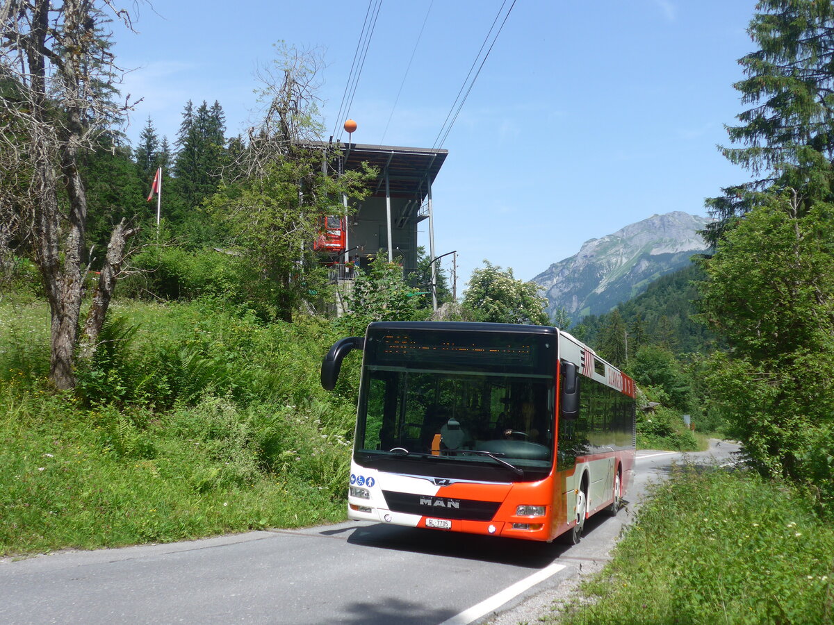 (226'453) - AS Engi - Nr. 5/GL 7705 - MAN am 12. Juli 2021 in Schwanden, Kies