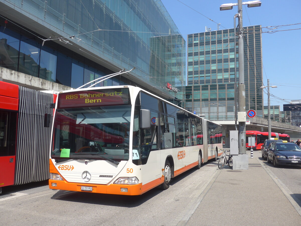 (226'673) - BSU Solothurn - Nr. 50/SO 155'950 - Mercedes am 22. Juli 2021 beim Bahnhof Bern