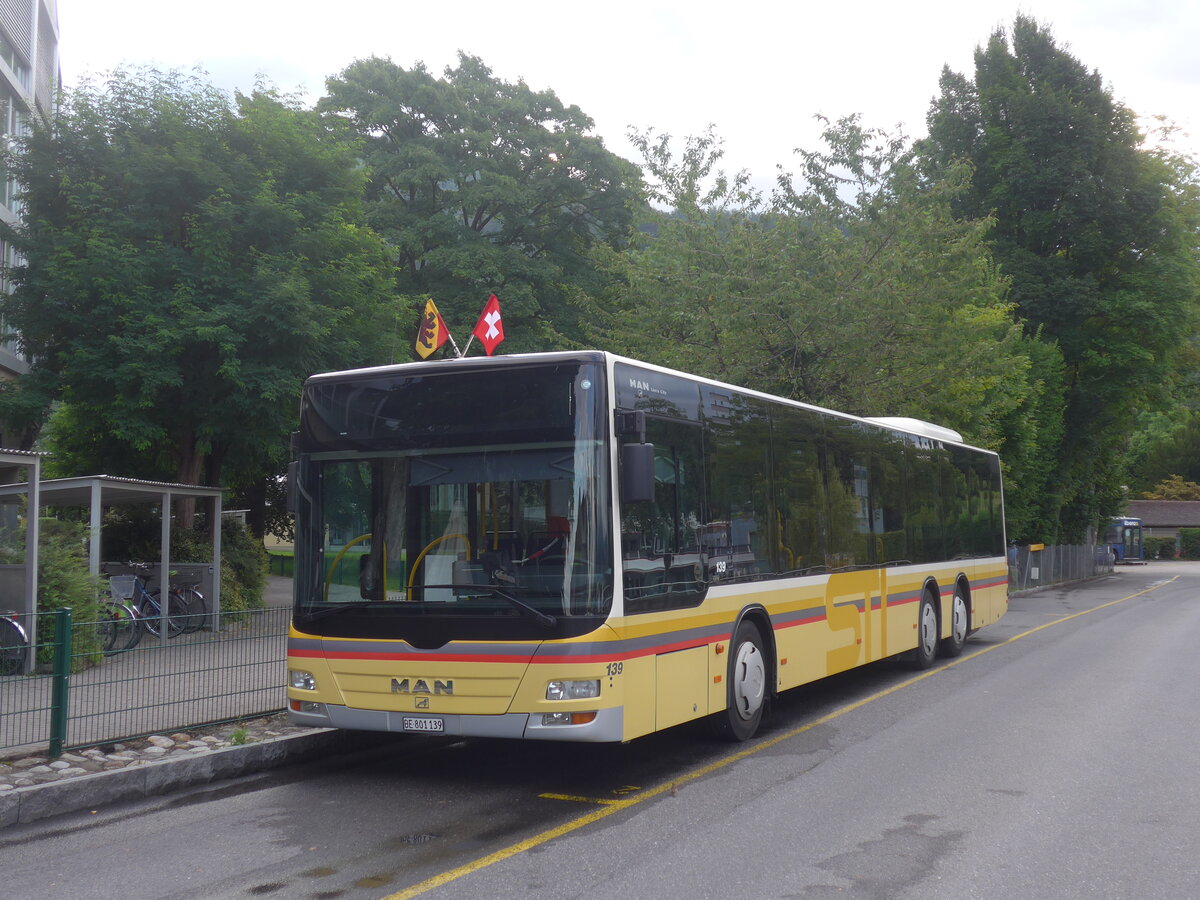 (226'822) - STI Thun - Nr. 139/BE 801'139 - MAN am 31. Juli 2021 bei der Schifflndte Thun