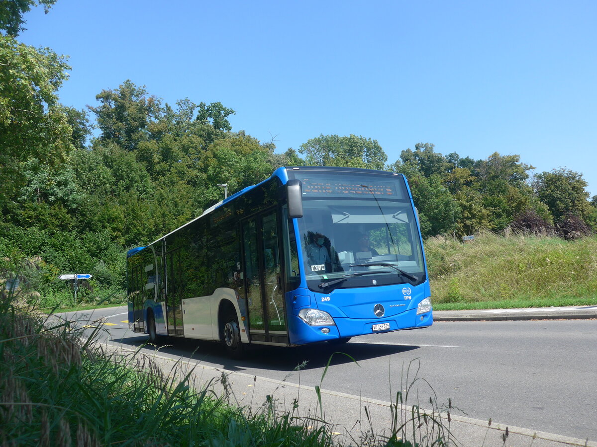 (227'329) - TPN Nyon - Nr. 249/VD 159'575 - Mercedes am 15. August 2021 beim Bahnhof Coppet