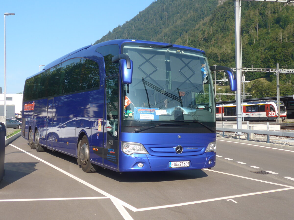 (227'372) - Aus Deutschland: Eberhardt, Kesselsdorf - PIR-ST 609 - Mercedes am 21. August 2021 beim Bahnhof Interlaken Ost