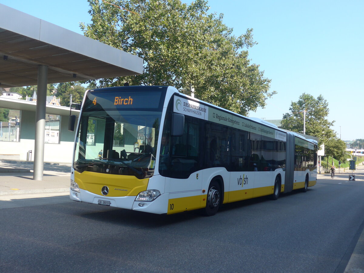 (227'741) - VBSH Schaffhausen - Nr. 10/SH 38'010 - Mercedes am 4. September 2021 beim Bahnhof Schaffhausen