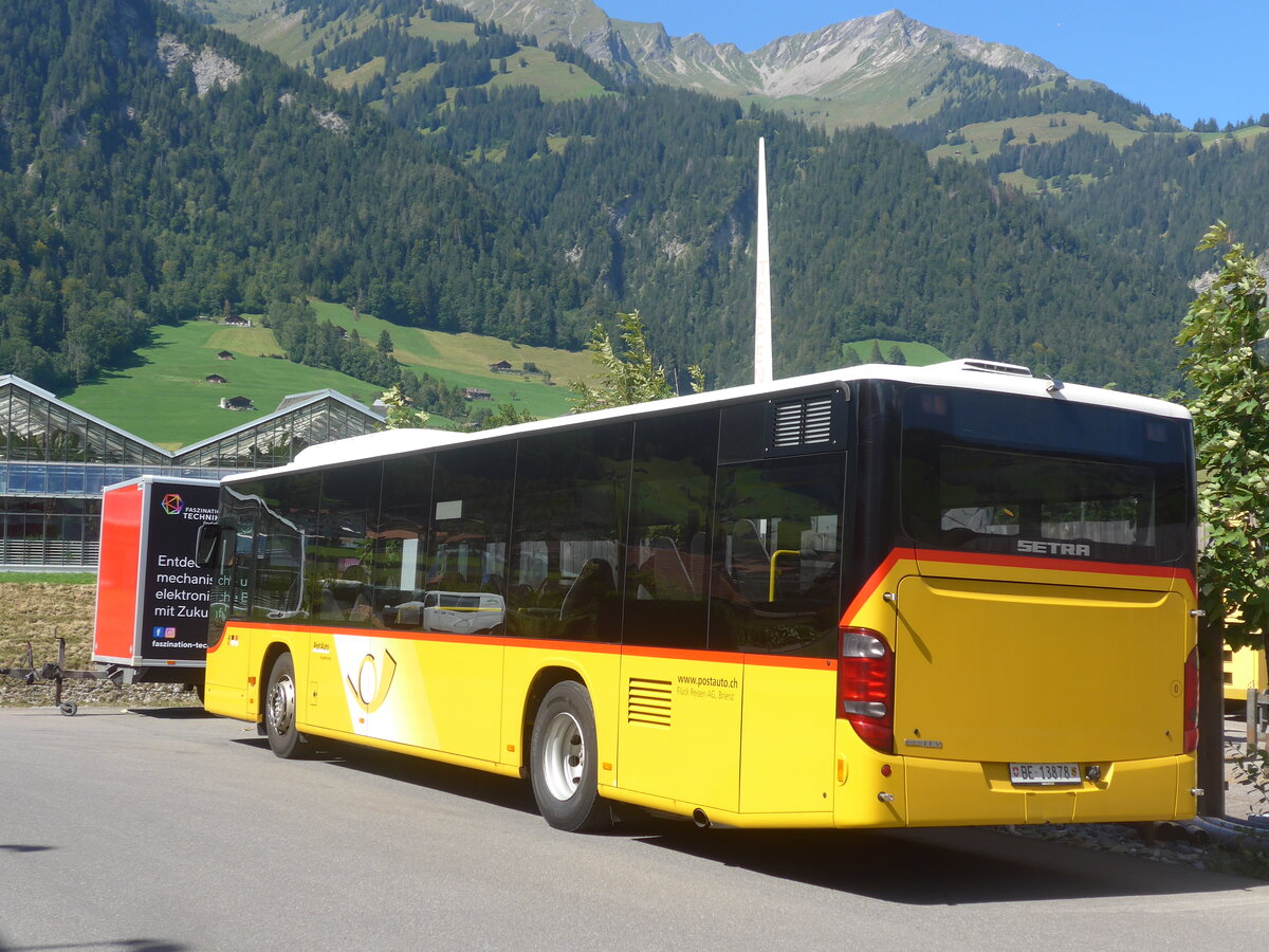 (227'877) - Flck, Brienz - Nr. 0/BE 13'878 - Setra am 5. September 2021 in Frutigen, Garage AFA