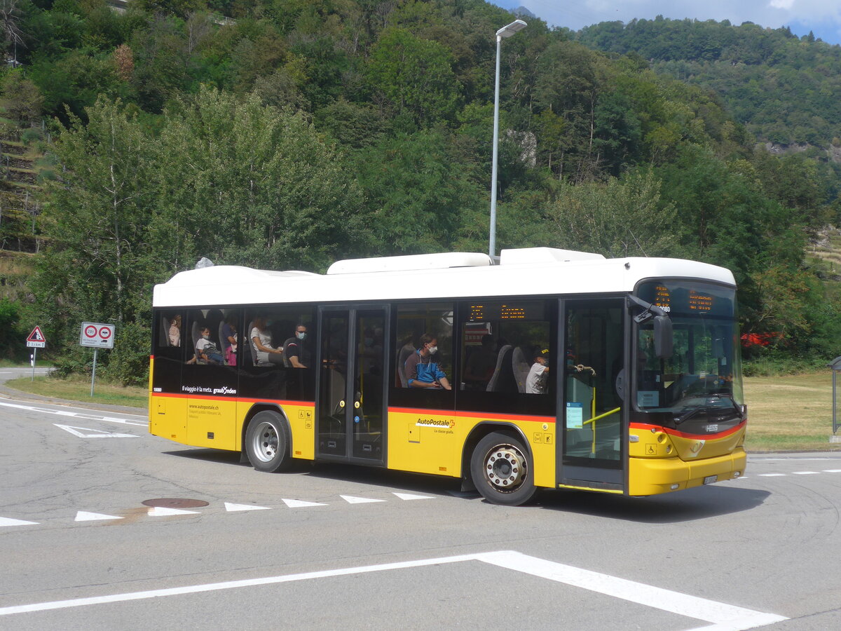 (227'957) - TpM, Mesocco - Nr. 14/GR 108'014 - Scania/Hess am 11. September 2021 in Grono, Bivio Calanca