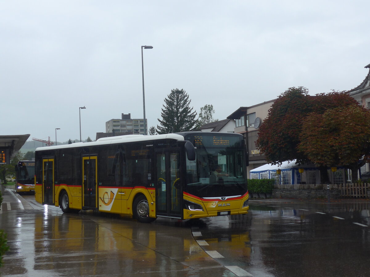 (228'146) - PostAuto Ostschweiz - SG 304'013 - MAN am 19. September 2021 beim Bahnhof Uznach