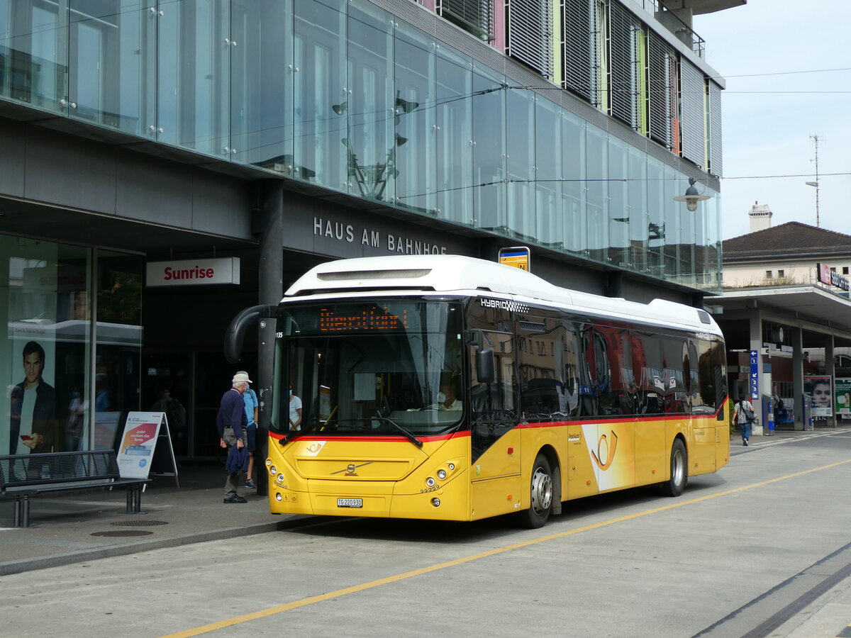 (228'475) - PostAuto Ostschweiz - TG 220'930 - Volvo am 27. September 2021 beim Bahnhof Frauenfeld