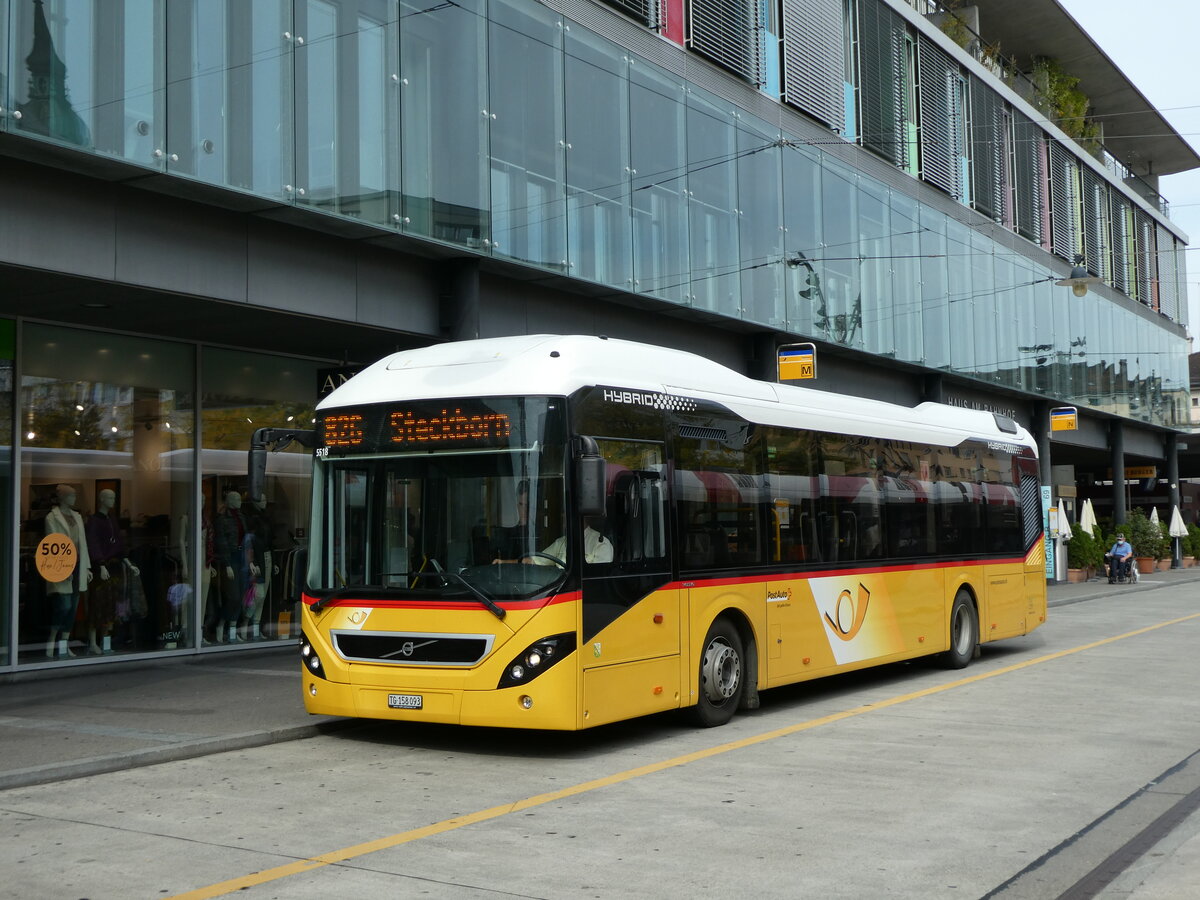 (228'476) - PostAuto Ostschweiz - TG 158'093 - Volvo (ex PostAuto Nordschweiz) am 27. September 2021 beim Bahnhof Frauenfeld